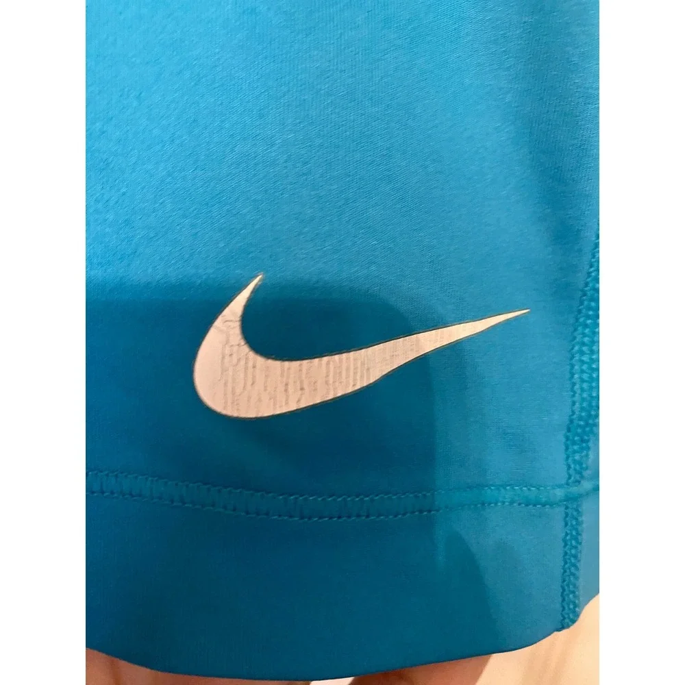 Nike Pro Compression Shorts Womens Small Blue Dri-FIT Athletic Spandex Gym‎